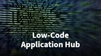 Low-Code Application Hub Solutions navigation menu link